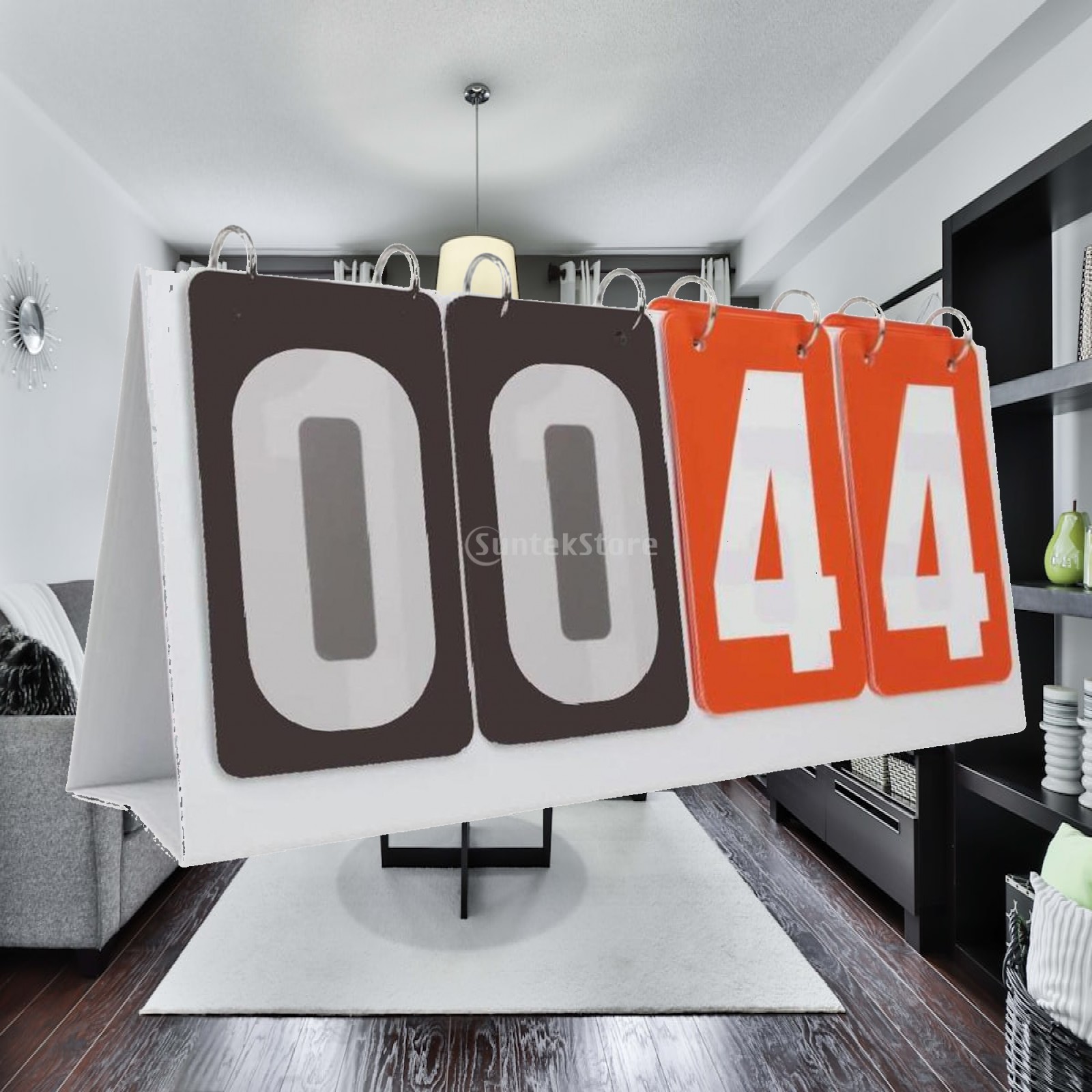 Scoreboard Digital - スポーツゲーム用の、すべてのチームの数字が読みやすい、持ち運び可能な4桁の手動式スコアカウンターボード。