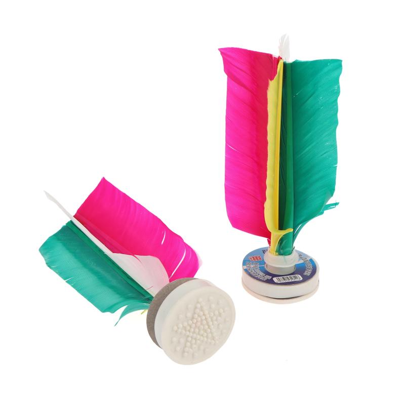 Feather Shuttlecock - 新しい6個入りゲームシャトルコック、トレーニングシャトルコック、ガチョウの羽、天然ゴムソール、キックシャトルコック、中国製ジャンジ