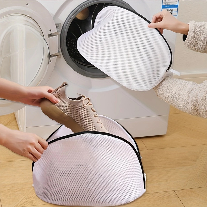 Badminton Bag - 靴洗濯機バッグ、靴用メッシュランドリーバッグ、スニーカー、トレーナー、テニスシューズ、スリッパ、メンズサイズまでフィット