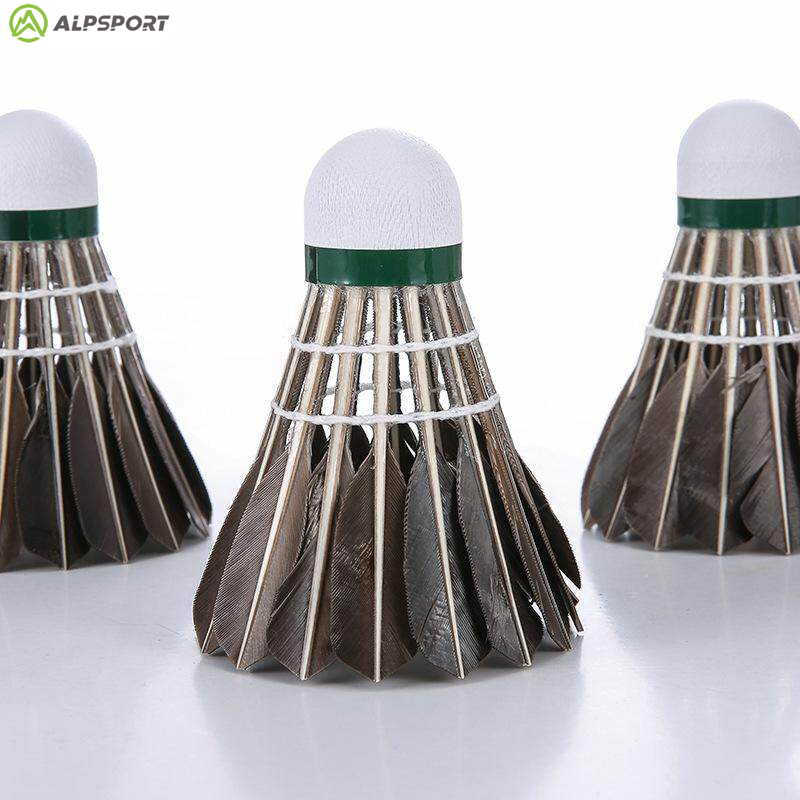 ALP 806 バドミントン羽根 12 個ブラックグースフェ - Feather Shuttlecock のレビューと価格