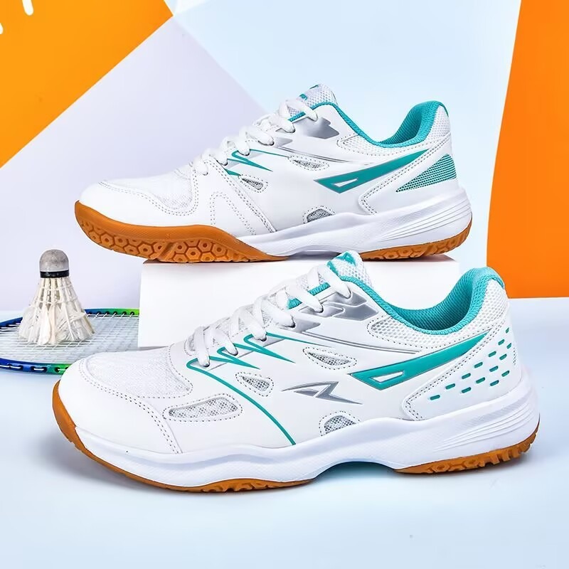 定番ブランドの卓球シューズ、メッシュ素材で通気性のある屋内コ - Badminton Shoes Men のレビューと価格