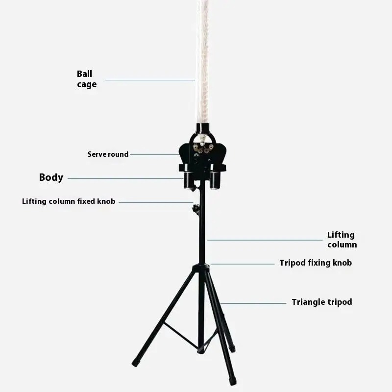 一人用バドミントン練習機。50個のシャトルボールを収納可能。 - Badminton Shuttlecock のレビューと価格