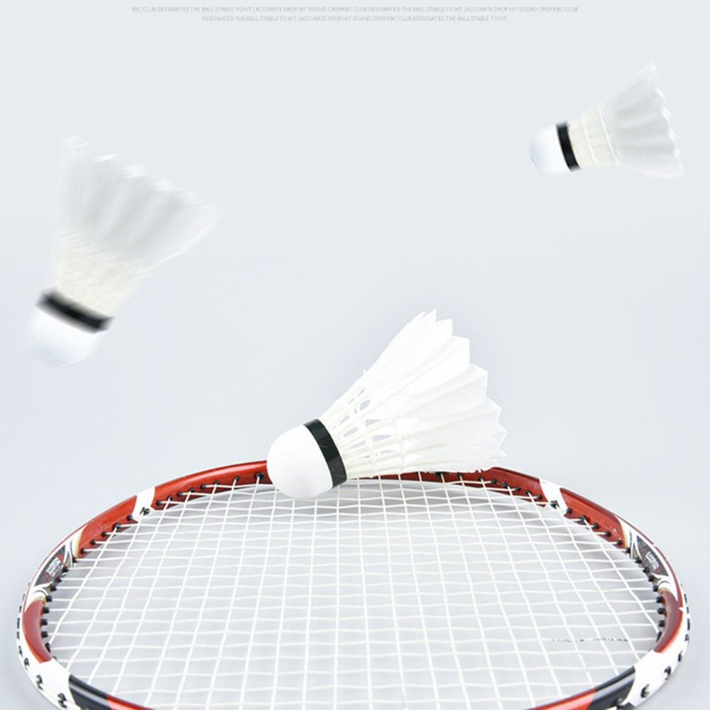 3/6/12 個新しい白バドミントンシャトルコック耐久性のあ - Feather Shuttlecock のレビューと価格