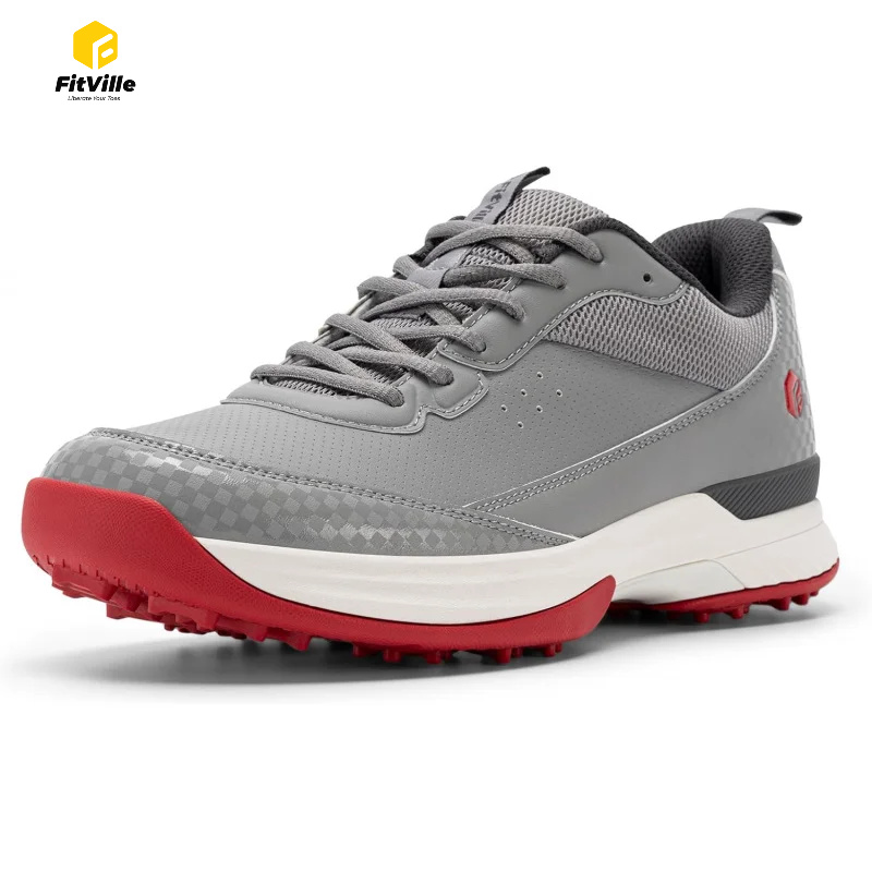 FitVille ワイドゴルフシューズ メンズ プロ仕様 ア - Badminton Shoes のレビューと価格