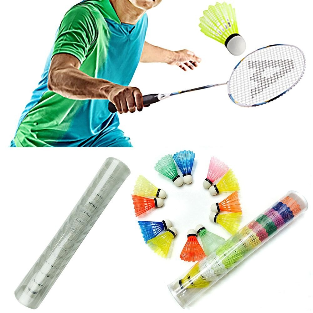 防風バドミントンマルチカラーフォームボール頭プラスチックシャ - Feather Shuttlecock のレビューと価格