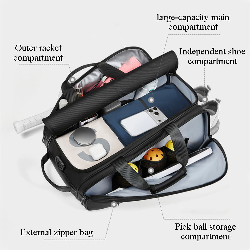 テニスバッグ、大容量、軽量、多機能スポーツバドミントンバック - Badminton Bag のレビューと価格