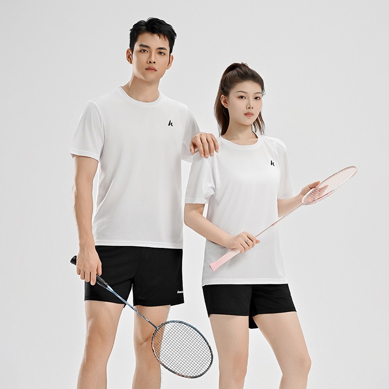 Kawasaki 男性カップルバドミントンセット半袖ショーツ - Badminton Jersey のレビューと価格