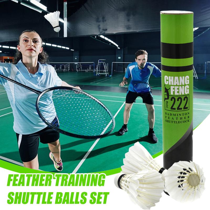 12PC 耐久性のあるバドミントンシャトルコック アヒルの羽 - Feather Shuttlecock のレビューと価格