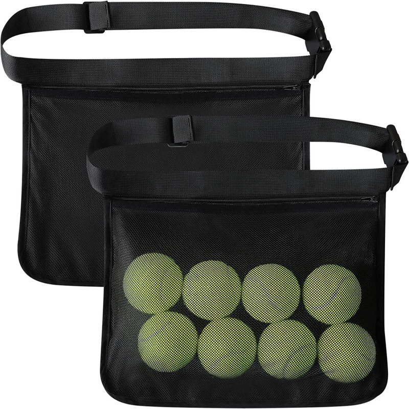 チームトレーニング用テニスボールウエストホルダーバッグ、調節 - Badminton Bag のレビューと価格