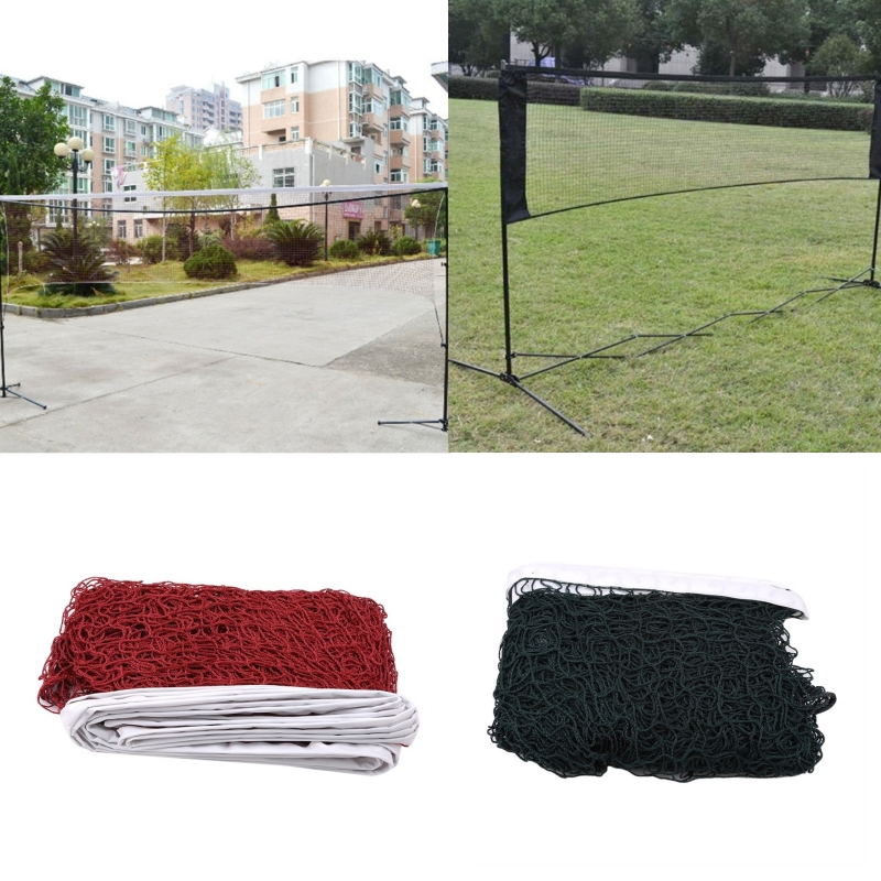 プロ仕様バドミントンネット、正方形メッシュナイロン製、コート - Badminton Net のレビューと価格