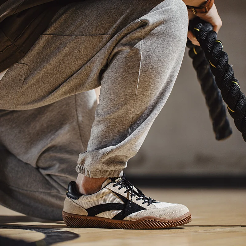 Maden レトロパッチワークドイツトレーナーシューズユニセ - Badminton Shoes のレビューと価格