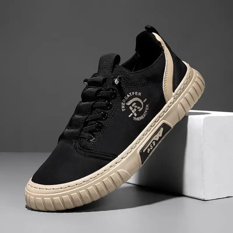 男性カジュアルシューズ通気性黒スニーカーファッション運転ウォ - Badminton Shoes Men のレビューと価格